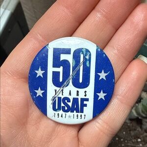 Vintage 1997 USAF 50 Years Commemorative Button